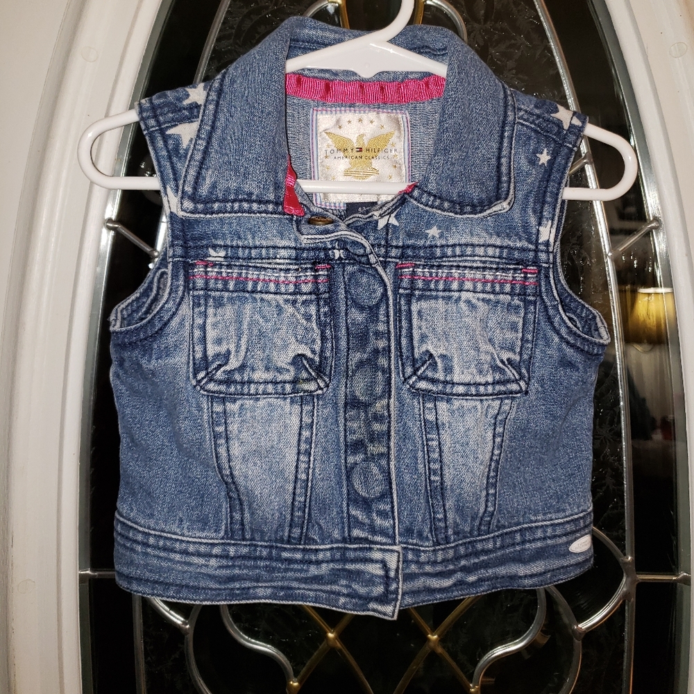 *EUC Girls Tommy Hilfiger Size 4T Denim Vest